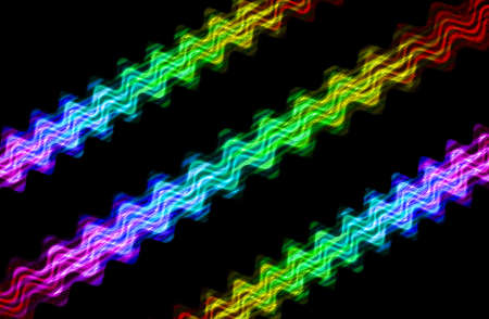 abstract  multicolor with motion blur on black background
