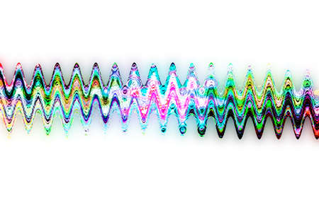 abstract  multicolor  with motion blur on white  background