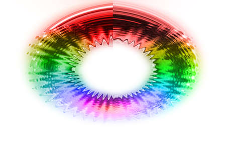 abstract  multicolor with motion blur on white  backgroundの写真素材