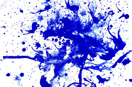 abstract blue color from splash water color for background templateの写真素材