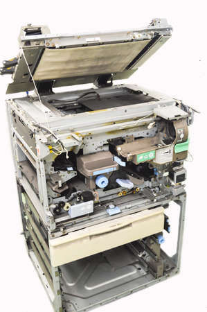 nake of copy machine for fix on white background