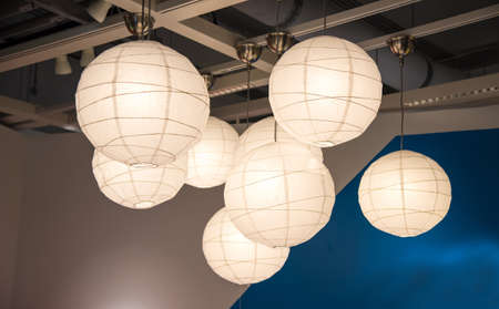 light ball for decorate in house  in woolenの写真素材
