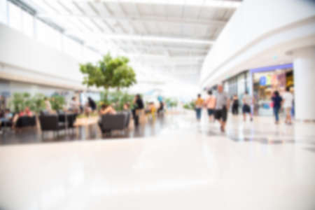 blur of shopping mall and department storeの写真素材
