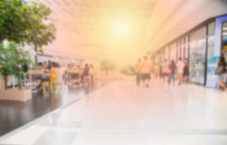 blur of shopping mall and department storeの写真素材