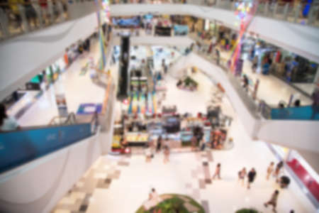 blur of shopping mall and department storeの写真素材