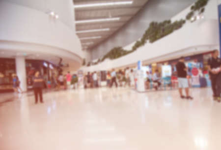 blur of shopping mall and department storeの写真素材