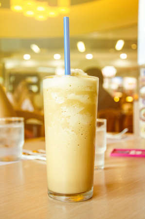 cold coffee with blend iced for refreshの写真素材
