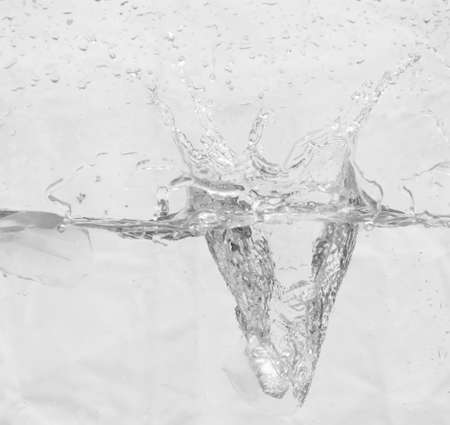 drop water on white backgroundの写真素材