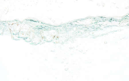 splash water on white backgroundの写真素材