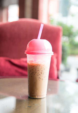 ice coffee refreshment beverage for workの写真素材