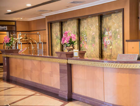empty hotel information counter for welcome in hotelのeditorial素材