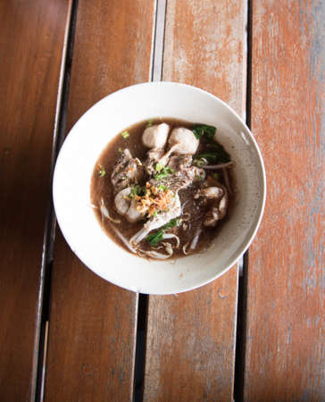 dilicious food from thailand call KUAYTEAWの写真素材