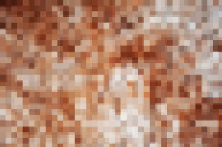 brown color with mosaic pattren backgroundの写真素材
