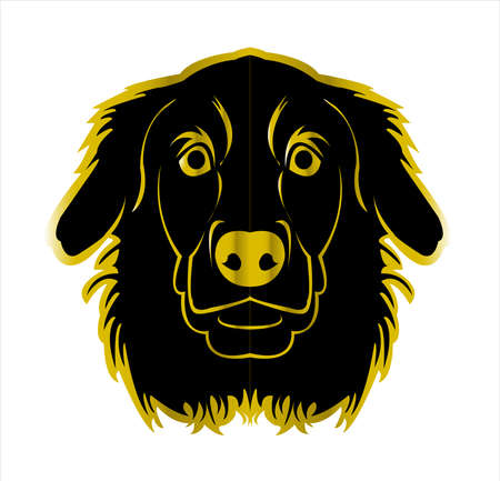 dog vector of puppy logo with background of cartoon petのイラスト素材