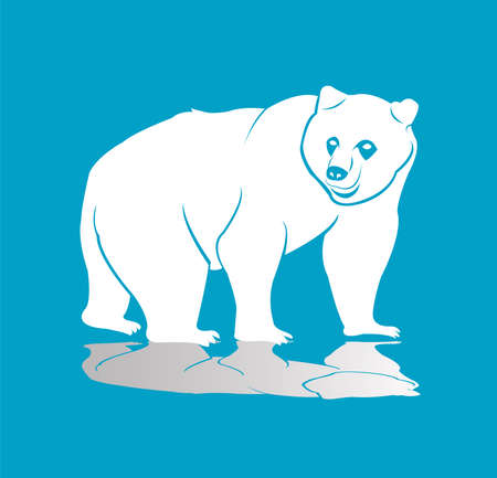 animal vector of bear logo and grizzly with wild roar and carnivore logoのイラスト素材