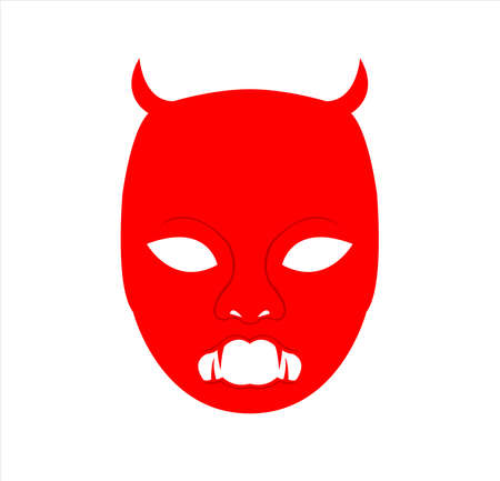 mask logo vector of face masquerade in disguise character for carnival cosmetic and theater fashion