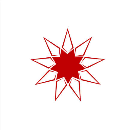star art abstract with sparkle burst icon and celestial emblemのイラスト素材