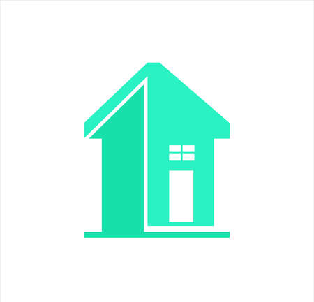house logo with property vector of building cottage and architecture estate for businessのイラスト素材