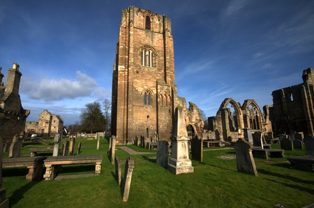 A view of an old cemeteryの写真素材