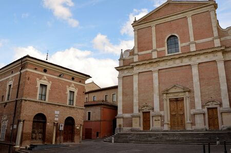 Old church in the historic center of Fabriano