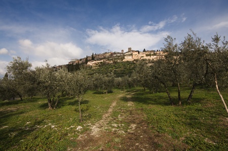 Medieval village in Umbriaの写真素材