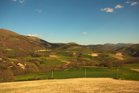 Italian mountains in the spring season