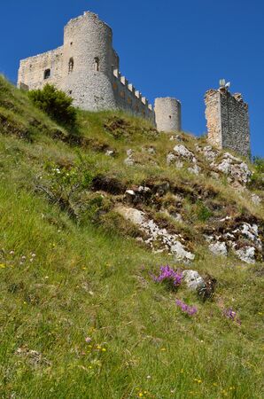 The Rocca Calascio in Abruzzoの写真素材