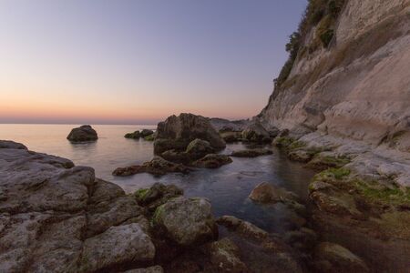 A beautiful sea in the marche regionの写真素材
