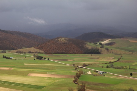 Umbria landscape afther the storm