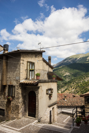 Photo of Scanno village in Italyのeditorial素材