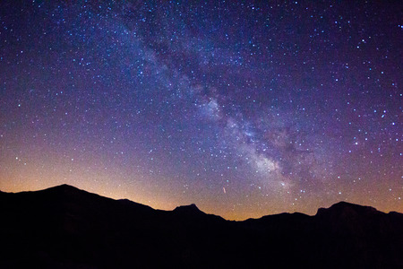 Milky way over the Sibillini mountains