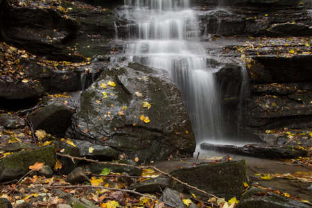 Image of autumn waterfall in Tuscany