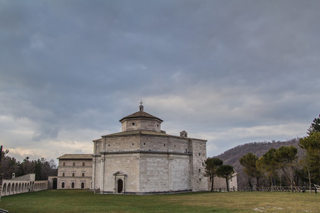Macereto sanctuary in the marche regionの写真素材