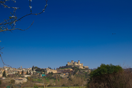 Springtime in the Spoleto cityのeditorial素材