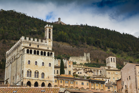 Gubbio Palazzo dei Consoliのeditorial素材