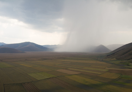 Rain on the Pian Grande, Castelluccio di norcia