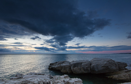 Twilight at the seaの写真素材