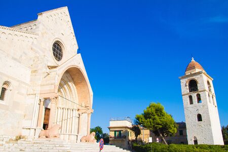 Cathedral of San Ciriaco in Ancona, Italyの写真素材