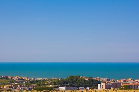 Panoramic view of Ancona seaの写真素材