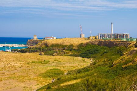 Panoramic view of Punta Penna in Abruzzoの写真素材