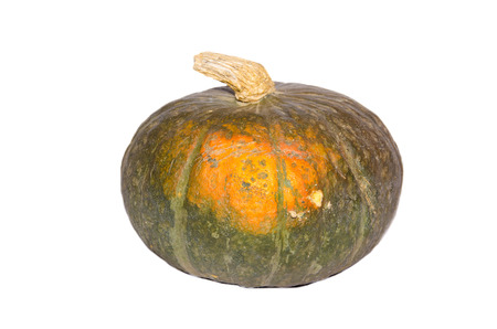 Pumpkin isolated on white backgroundの写真素材
