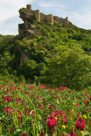 Roccascalegna, a medieval castle in the mountains of Abruzzo (Italy)のeditorial素材