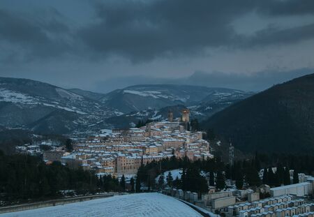 Little village in the italian apenninesの写真素材