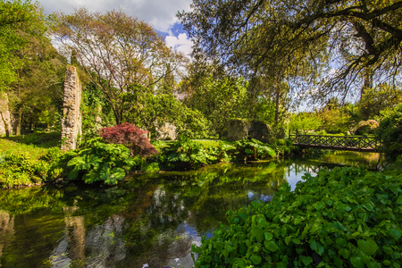 Ninfa: one of the most romantic garden of Europeの写真素材