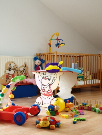 Chaos in the nurseryの写真素材