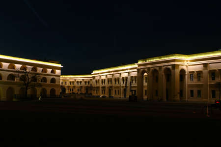 Fortress Ehrenbreitstein by nightのeditorial素材