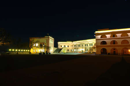 Fortress Ehrenbreitstein by nightのeditorial素材