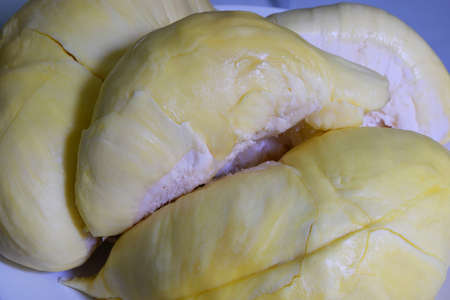 Durian, King of Tropical Fruits on the table.