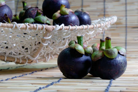 Mangosteen tropical fruit in Thailand.