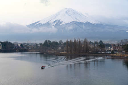 Mt. Fuji on the morning in Japan.
